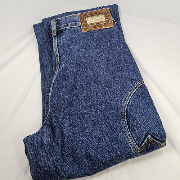 Lawman vintage 90s y2k western rare intricate side design jeans size 3 - Picture 12 of 16
